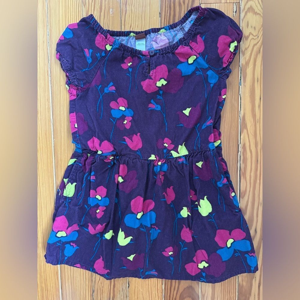 Tea Collection Corduroy Floral Dress